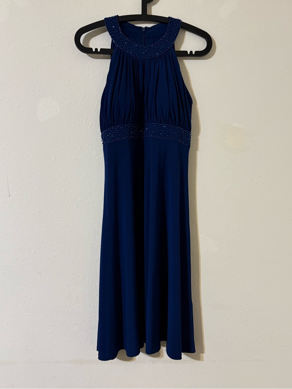 Jessica Howard Royal Blue Halter Maxi Dress